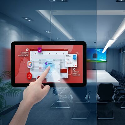 15.6 inç RK3566 Konferans Odası Tablet POE Gücü ve Çift Taraflı Işıklandırma