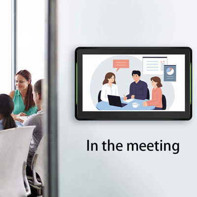 10Konferans odası rezervasyonu için iki taraflı LED ışığı ile.1 inç RK3399 CPU Meeting Room Tablet