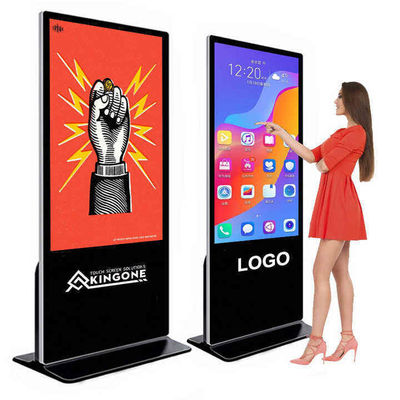 32 Inç Multi-Touch Interactive Reklam Makinesi 1080P / 4K HD Ekranı ve Android / Windows Sistem Destek