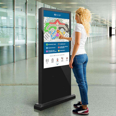 32 Inç Multi-Touch Interactive Reklam Makinesi 1080P / 4K HD Ekranı ve Android / Win Sistem Destek