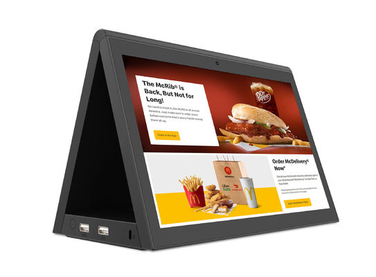 10HD 1280x800 çözünürlüklü RK3288 işlemcisi ve Android işletim sistemi ile.1-inçlik Çift Ekranlı Restoran Sipariş Tablet