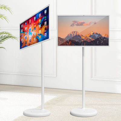 21.5 Inch RK3588 Stand By Me Hareketli Dokunmatik Ekran Monitörü Yer Duracak Android Kablosuz Ev İçin Taşınabilir Akıllı Televizyon