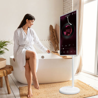 21.5 Inch RK3588 Stand By Me Hareketli Dokunmatik Ekran Monitörü Yer Duracak Android Kablosuz Ev İçin Taşınabilir Akıllı Televizyon