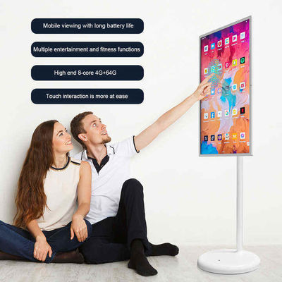 21.5 inç Yerde Dikilen Akıllı TV LCD Akıllı Ekran İçerideki Android 12 Bekleme Me TV