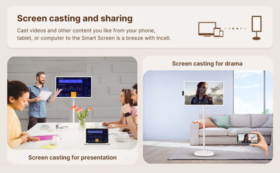 21" Android 12 Sistem Stand By Me TV Akıllı Yayın Makinesi Dokunmatik Ekran