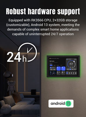 15.6 inç RK3399 Duvar Montajlı Android Tablet Akıllı Ev Ekranı Kontrolü için Mükemmel
