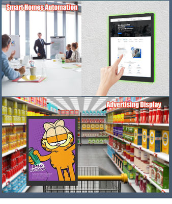 9.7 inç RK3566 4+32GB POE NFC Duvar Montajlı Android 13 Tablet Akıllı Ev Kontrolü LED Işık Çubuğu ile Tablet PC