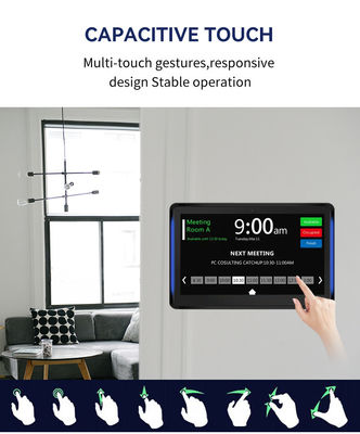 10.1 Inç RK3399 2+16GB Duvar Montajlı Konferans Salonu Tablet NFC POE Toplantı Salonu Rezervasyon Sistemi