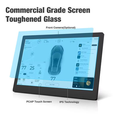Yüksek Parlaklık 24 Inç Duvar Montajlı Reklam Ekranı RK3399 POE Perakende için Android Tablet PC