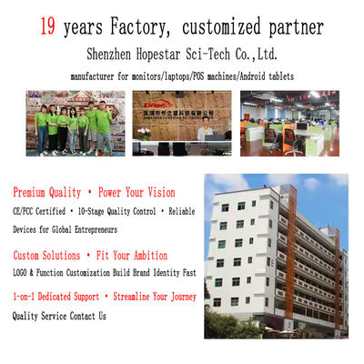 Fast Food POS Sistemi 15.6 " All in One Touch Ekran Nakit Kaydı Mutfak Ekran Sistemi Sipariş Yazıcısı NFC QR Ödeme Terminalı