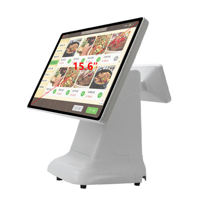 Win Nakit Kayıt POS Makinesi Basit Tarz Plastik Tasarım ve 15.6 İnç Çift Ekran Hepsi Bir Arada Win için
