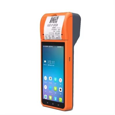 Android 8.1 İşletim Sistemi 5.5 İnç NFC Pos Sistemleri El Tipi Kasiyer Pos Makinesi 58mm Termal Fiş Yazıcılı