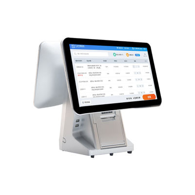 Win7/10 Android Uyumlu 15.6 Inç Çift Ekranlı POS Sistem Monitörü Süpermarket Restoranı için Kalıcı IPS Dokunmatik Monitör