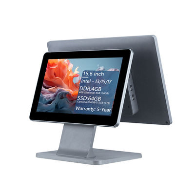 4GB DDR3 Bellek Restoran için 15.6 Inch Point of Sale POS Terminal All in One Touch POS Makine Win POS Sistemleri