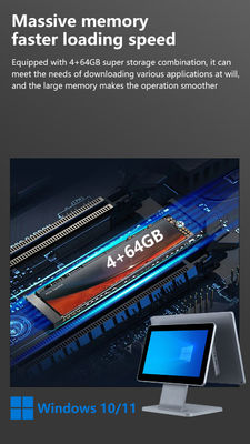 4GB DDR3 Bellek Restoran için 15.6 Inch Point of Sale POS Terminal All in One Touch POS Makine Win POS Sistemleri
