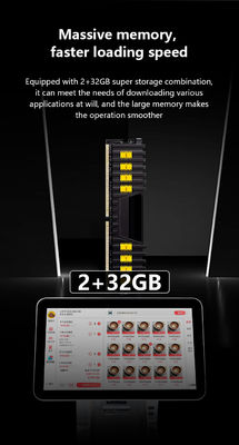 Restoranlar için Kapasitik Dokunmatik Çift Ekranlı Tek Pos Sistemleri Wifi Nakit Kaydı ve 32 GB Sabit Disk Kapasitesi