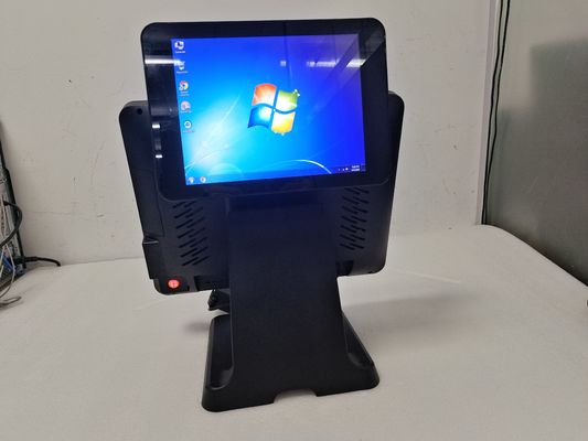 Alışveriş merkezi POS sisteminde sorunsuz nakit ödeme için termal transfer yazıcısı ve müşteri ekranı