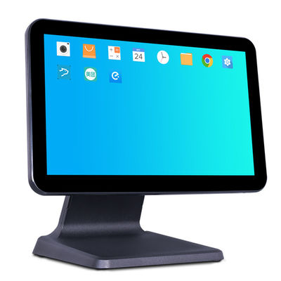 Barkod tarayıcı yazıcısı Tip 15.6 Inch Win All in One Touch Screen POS Makinesi Perakende Nakit Kaydı 4 64G