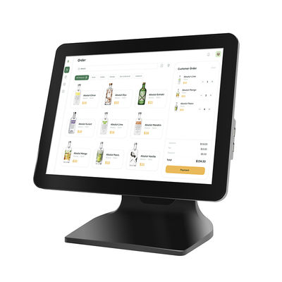 15.6" 8+256GB Büyük Bellekli Pos Nakit Kayıt Cihazı 1080P Win10 Dokunmatik Ekranlı Pos Makinesi Müşteri Ekranıyla