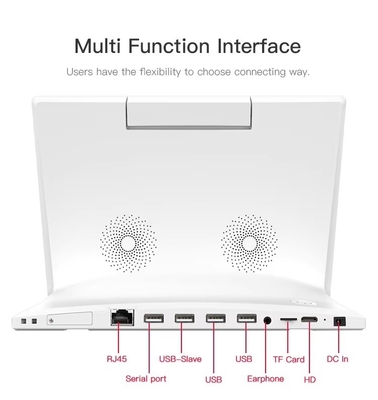 masaüstü 10.1 inç L şeklinde android tablet pc wifi NFC dokunmatik ekran dört çekirdekli akıllı ofis kendi kendine hizmet kiosk iş kullanımı