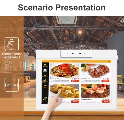 masaüstü 10.1 inç L şeklinde android tablet pc wifi NFC dokunmatik ekran dört çekirdekli akıllı ofis kendi kendine hizmet kiosk iş kullanımı