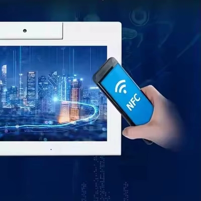 masaüstü 10.1 inç L şeklinde android tablet pc wifi NFC dokunmatik ekran dört çekirdekli akıllı ofis kendi kendine hizmet kiosk iş kullanımı