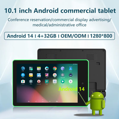 10.1 İnç Duvara Monte Android Tablet, Dört Çekirdekli Rockchip RK3576 ve Toplantı Odası Rezervasyonu İçin 4 Taraflı LED Işık Çubuğu
