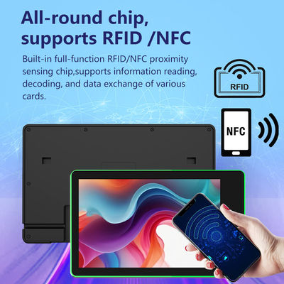 10.1 İnç Duvara Monte Android Tablet, Dört Çekirdekli Rockchip RK3576 ve Toplantı Odası Rezervasyonu İçin 4 Taraflı LED Işık Çubuğu