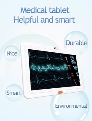 duvara monte 13.3 inç tıbbi bakım android tablet pc Dokunmatik ekran wifi 4G POE NFC hastane kliniği için arama fonksiyonu