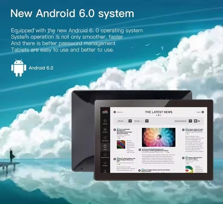 10.1 inç duvar montu Ticari afiş Ekran Dijital işaretleme Android tablet pc POE NFC Kamera Alışveriş merkezi için dokunmatik ekran