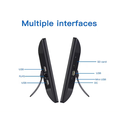 10.1 inç duvar montu Ticari afiş Ekran Dijital işaretleme Android tablet pc POE NFC Kamera Alışveriş merkezi için dokunmatik ekran