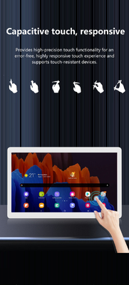 Duvar üzerine monte edilmiş 24 inç android 12 tablet bilgisayar POE NFC LCD dokunmatik ekran Ticari ekran Dijital işaret reklam video oynatıcı