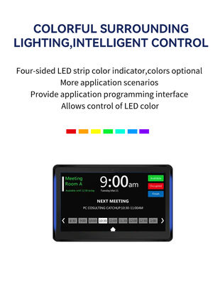 101 inçlik duvarlı iş android tablet led ışık çubuğu ile konferans programı ekranı