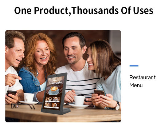 13.3 inç RK3568 L şeklinde masaüstü android tablet pc POE iş kiosk restoran siparişi