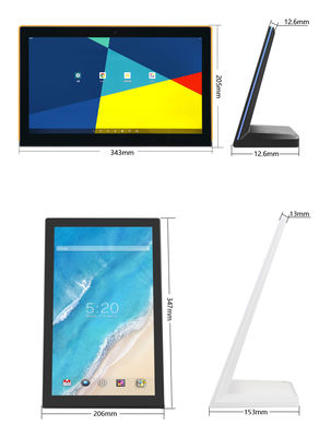 8 inç L şeklinde iş kiosku dokunmatik ekranlı android tablet bilgisayar Müşteri Hizmetleri Otel restoranı için geri bildirim