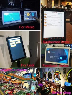 8 inç L şeklinde iş kiosku dokunmatik ekranlı android tablet bilgisayar Müşteri Hizmetleri Otel restoranı için geri bildirim