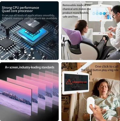 Duvar montu 13.3 inç 1080p sağlık wifi sim kart solt android tablet pc hastane için hemşire çağrı sistemi
