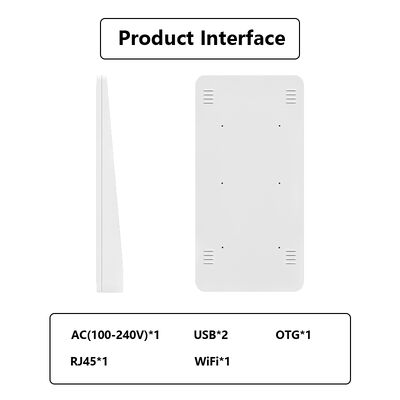 32 inç android 14 İç mekan SDK Duvar Montajı AI Dijital İşaret Reklam Dokunmatik Ekran Posteri Ekran Sanal İnsan Dükkanı Hote
