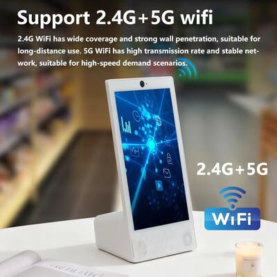 L tipi masaüstü 15.6 inç 1920x1080 android 15 tablet pc Wi-Fi NFC Kapasitif dokunmatik ekran 10000mah Octa Core fast food hoparlörlü otering