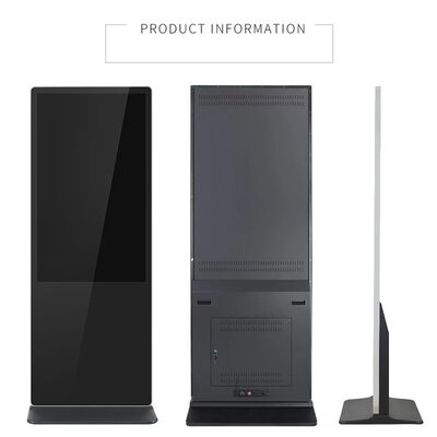 43 İnç Ayaklı Dijital Tabela LCD Reklam Ekranları Dokunmatik Ekran Akıllı Kiosk Poster Oynatıcı Alışveriş Merkezi İçin