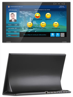 Masaüstü Android tablet pc pos NFC 17.3 inç 15.6 inç kiosk reklam IPS HD ekran