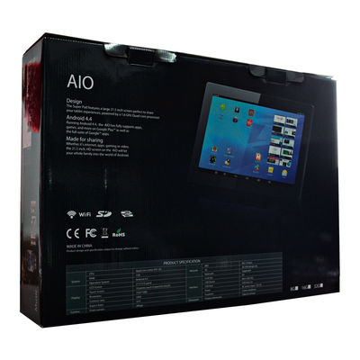 18.5 İnç IPS Android Tablet PC, RK3288 Dört Çekirdekli İşlemci ve 10 Noktalı Kapasitif Dokunmatik Ekranlı