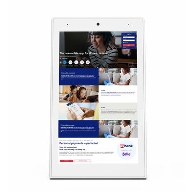 10 inçlik RK3288 Android Tablet PC, 10 Noktalı Kapasitif Dokunma, Dört Çekirdekli İşlemci ve Ticari Ekranlar için Android 8.1