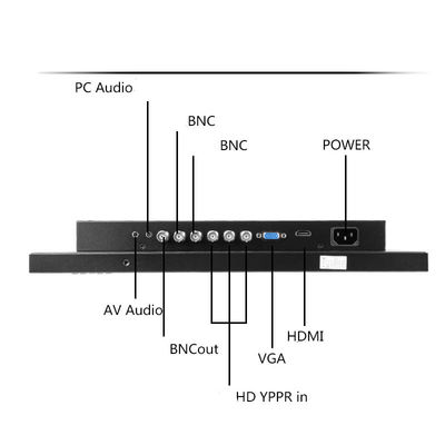 1280x1024 17 inçlik CCTV Monitör / CCTV BNC Monitör 7*24 saat çalışıyor