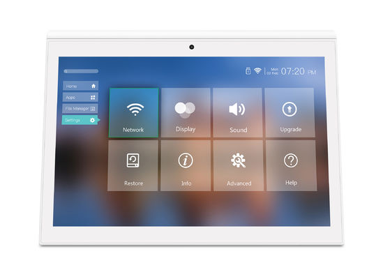 Çift Ekranlı 10 Inç Android Tablet RK3288 Masaüstü POE Reklam Tablet PC
