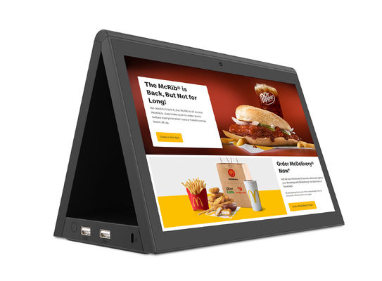 Çift Ekranlı 10 Inç Android Tablet RK3288 Masaüstü POE Reklam Tablet PC