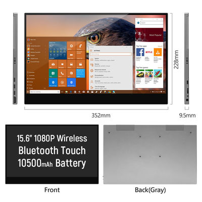11mm İnce Taşınabilir Kablosuz Dokunmatik Ekran Monitör, Full HD Ekran