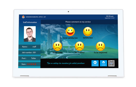 L şekli 1920x1080 13.3 inç All In One Android Tablet Touchscreen ile Wifi RJ45