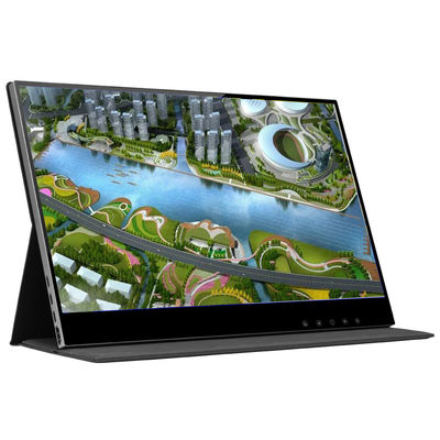 Dahili 10800mAh pil taşınabilir kablosuz dokunmatik ekran monitörü FCC sertifikalı