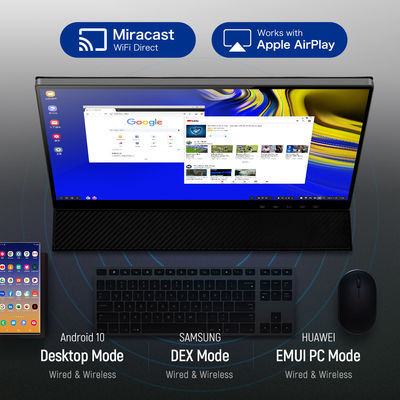 1080P HDR 5ms Portatif Kablosuz Dokunmatik Ekran Monitörü 178° Tam Görünüm